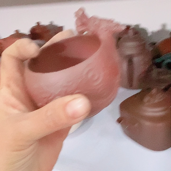 紫砂茶杯宜兴紫砂全手工制作