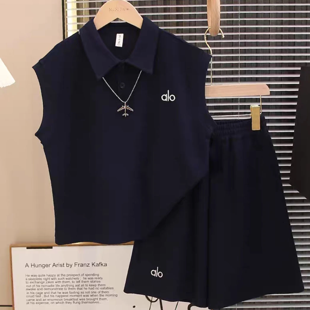 男童夏装背心套装2025新款运动POLO衫大儿童夏季男孩痞帅气时髦潮