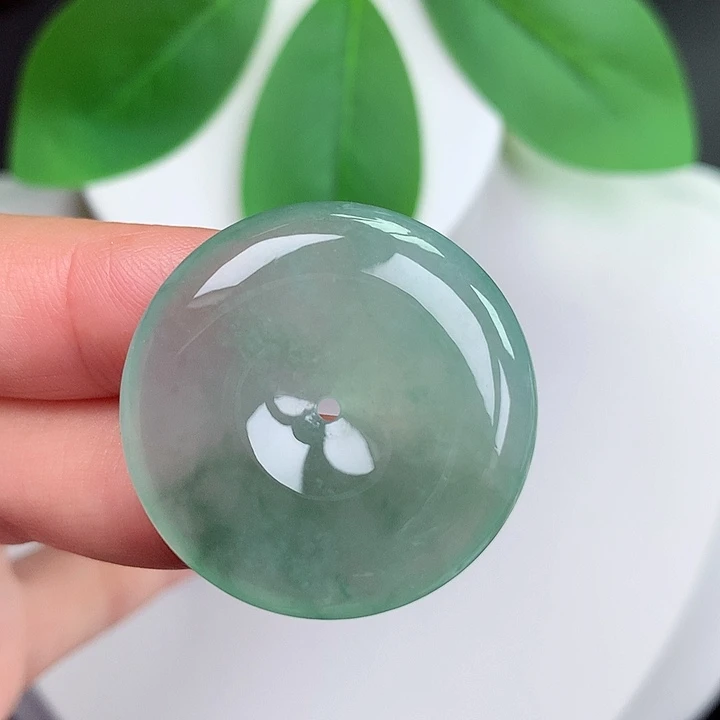 颈饰未镶嵌翡翠平安扣 29.3x5.7mm