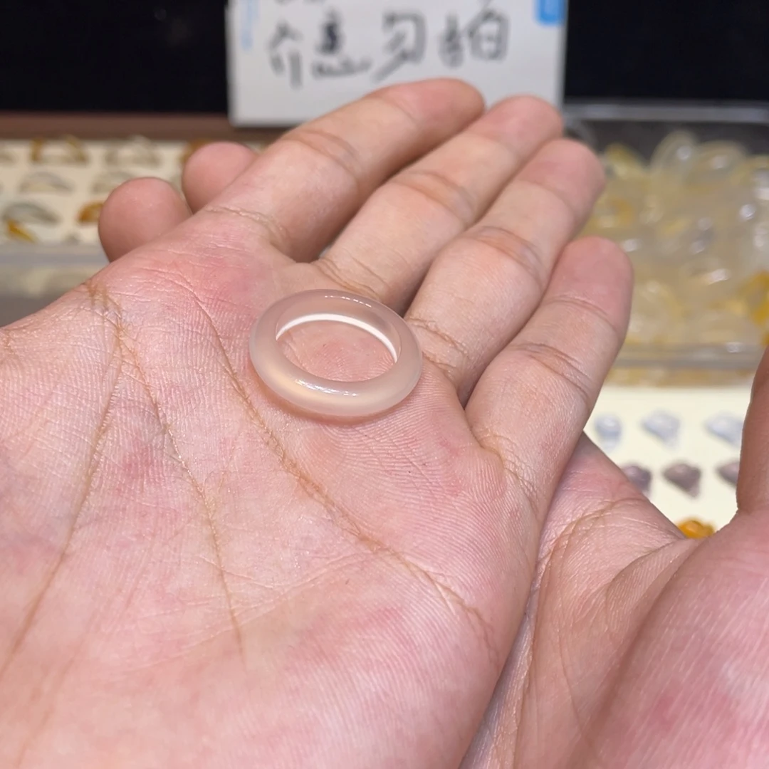 玛瑙/玉髓未镶嵌戒指53号港13