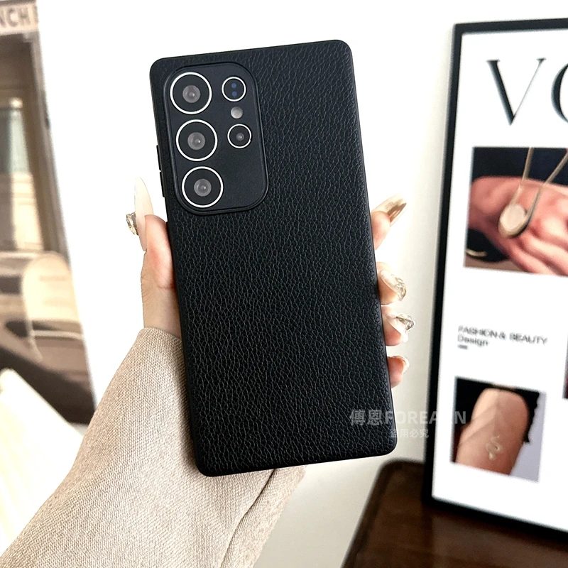 适用于三星s25ultra手机壳s25保护套s25+全包防摔素皮商务新款