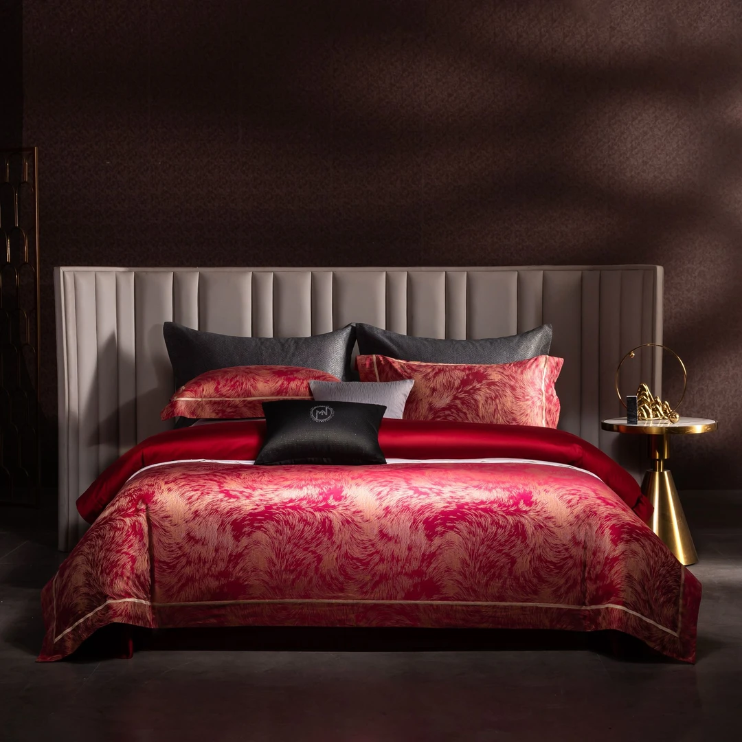 吴小胖‘优选之选’ C536A探索慕奈【翩若惊鸿】澳棉色织大提花四件套