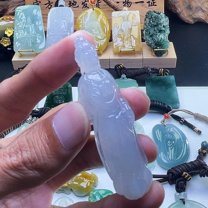 颈饰未镶嵌翡翠翡翠站观音