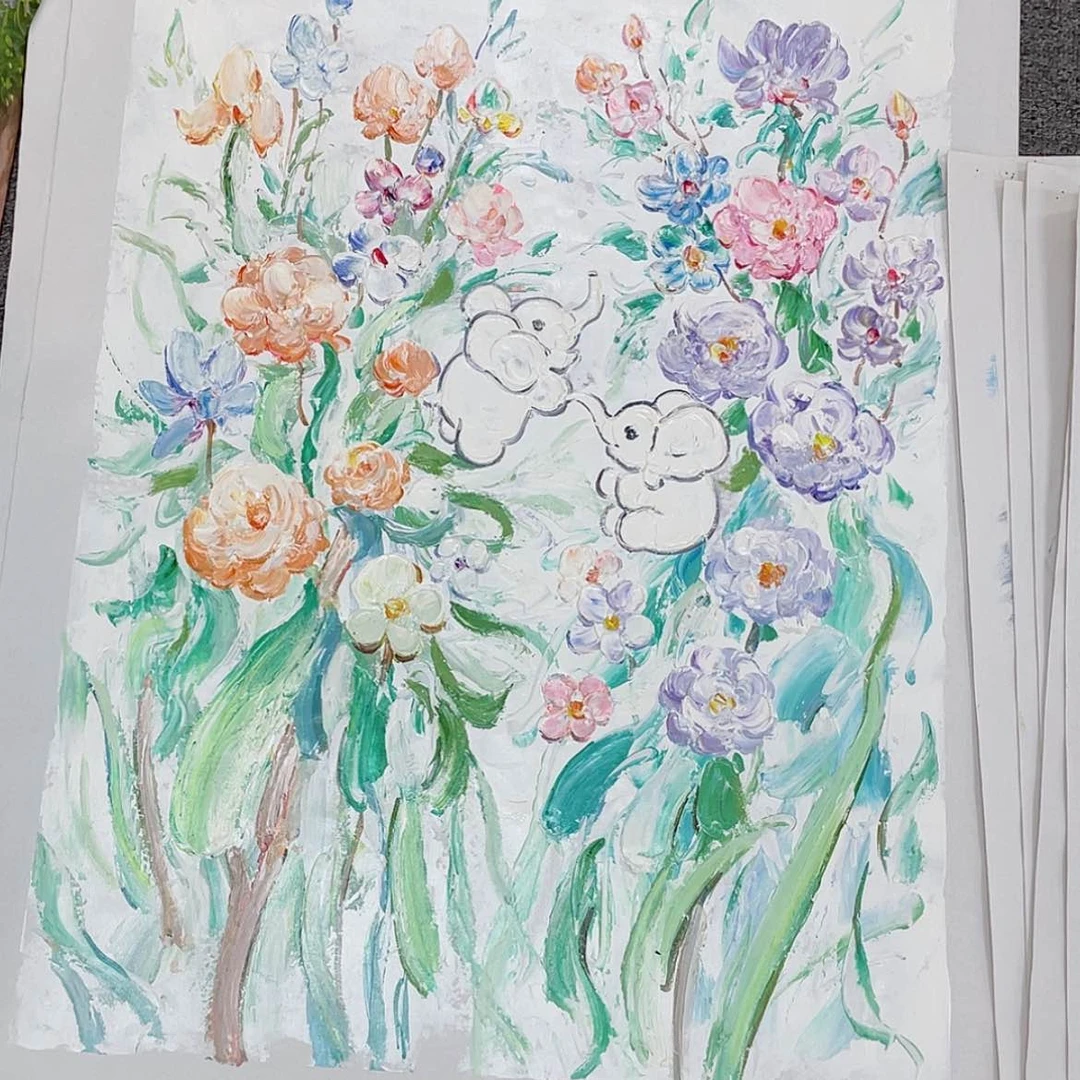 【闪购商品】油画儿童房挂画60×80含框