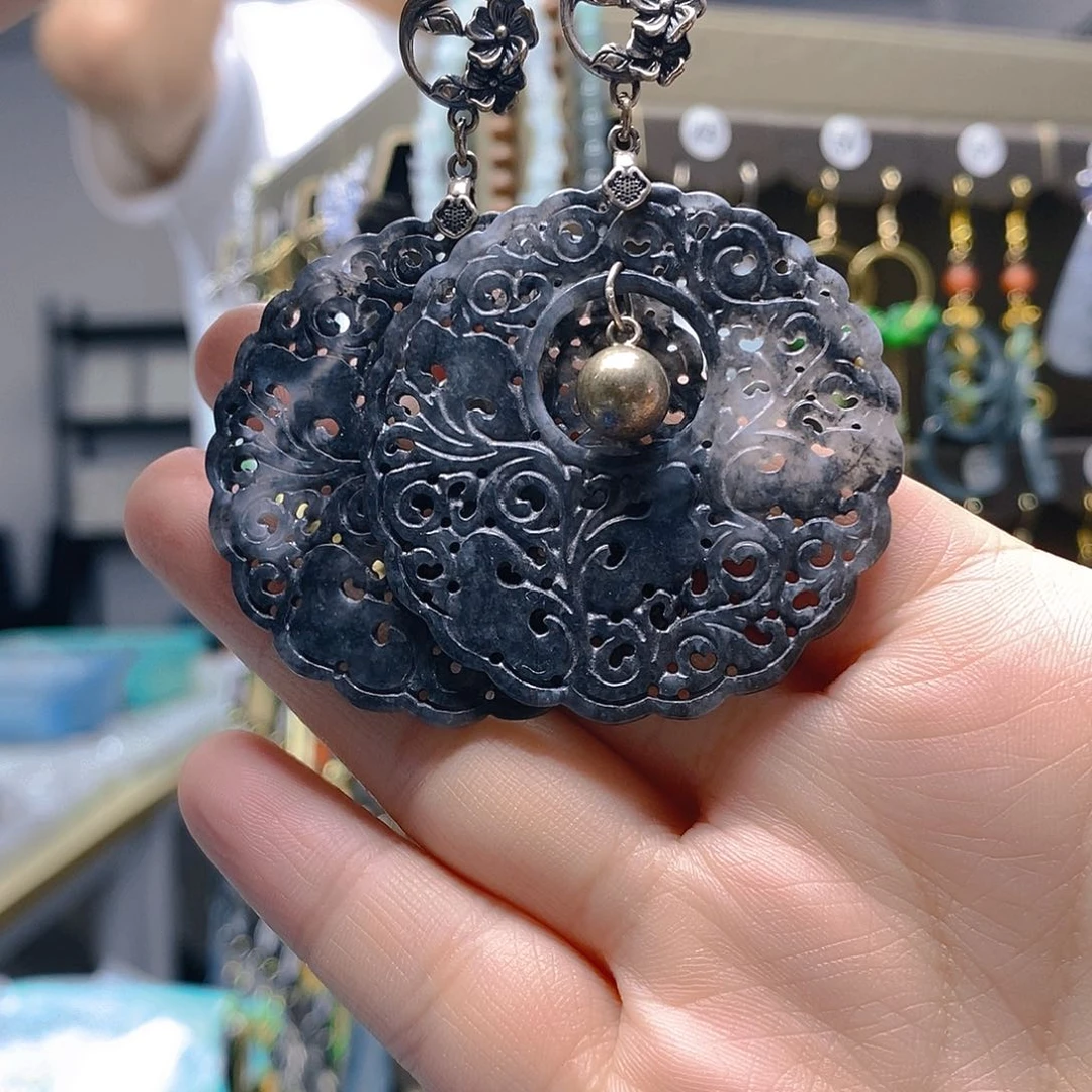 未镶嵌翡翠耳饰翡翠