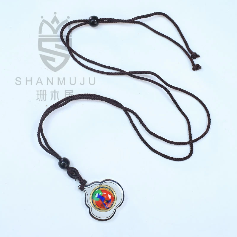 【珊木居】QT473 药师佛唐卡手编绳吊坠