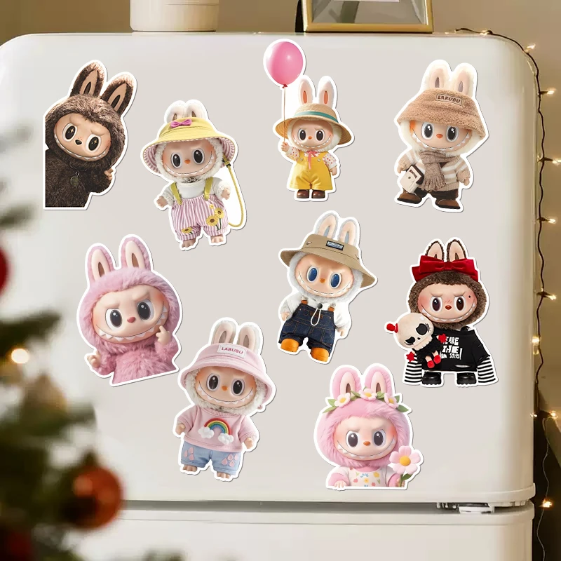 拉布布冰箱贴卡通可爱磁吸贴2026新款创意磁吸喜庆冰箱贴装饰用品