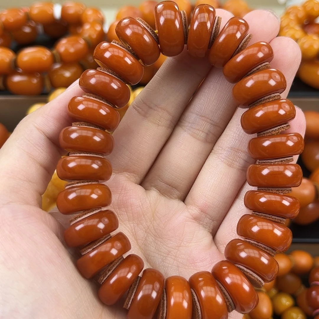 琥珀颈饰未镶嵌蜜蜡