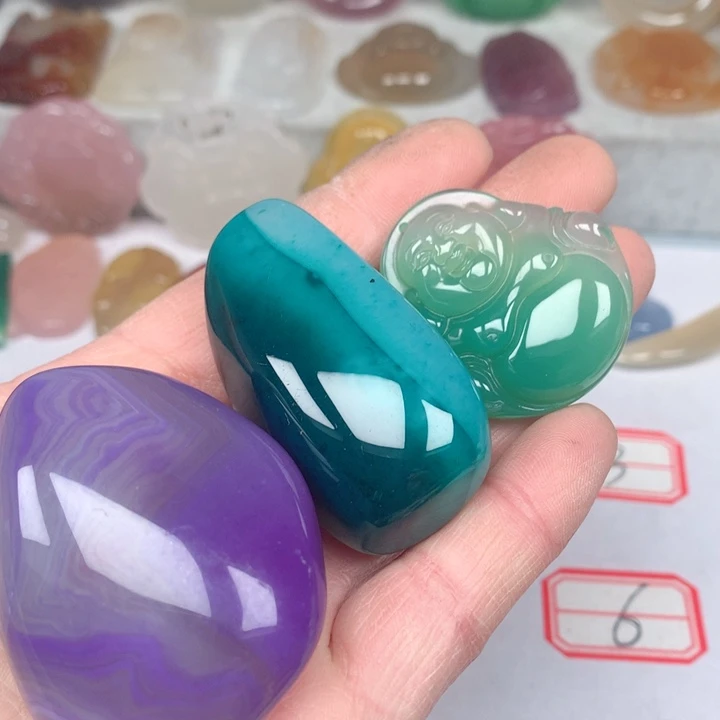 玛瑙/玉髓颈饰未镶嵌风**语