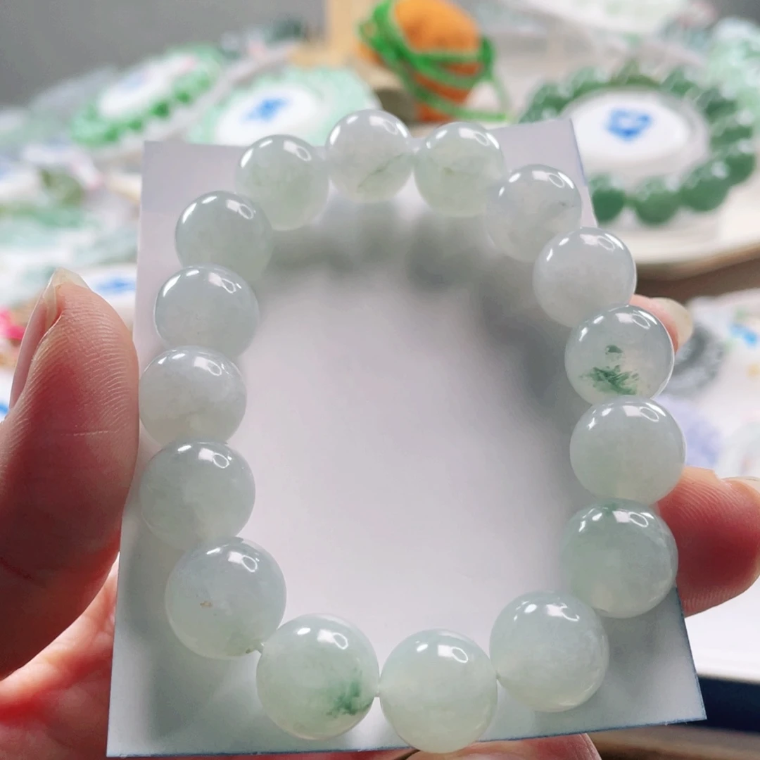 翡翠未镶嵌手链手串12+