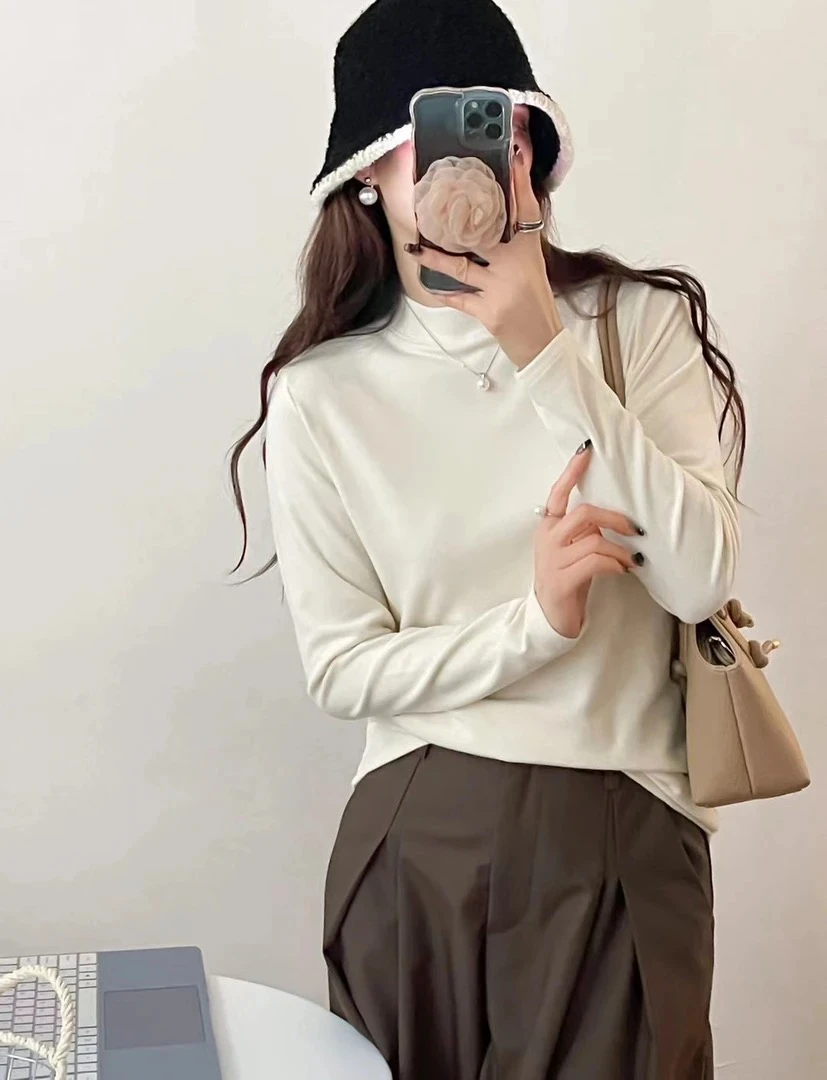 宝衣家 加厚升级版水溶立领长袖8206