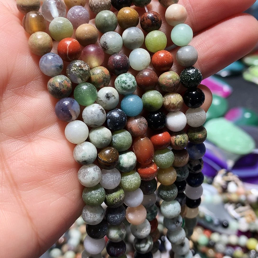 未镶嵌手串玛瑙/玉髓卡6三条