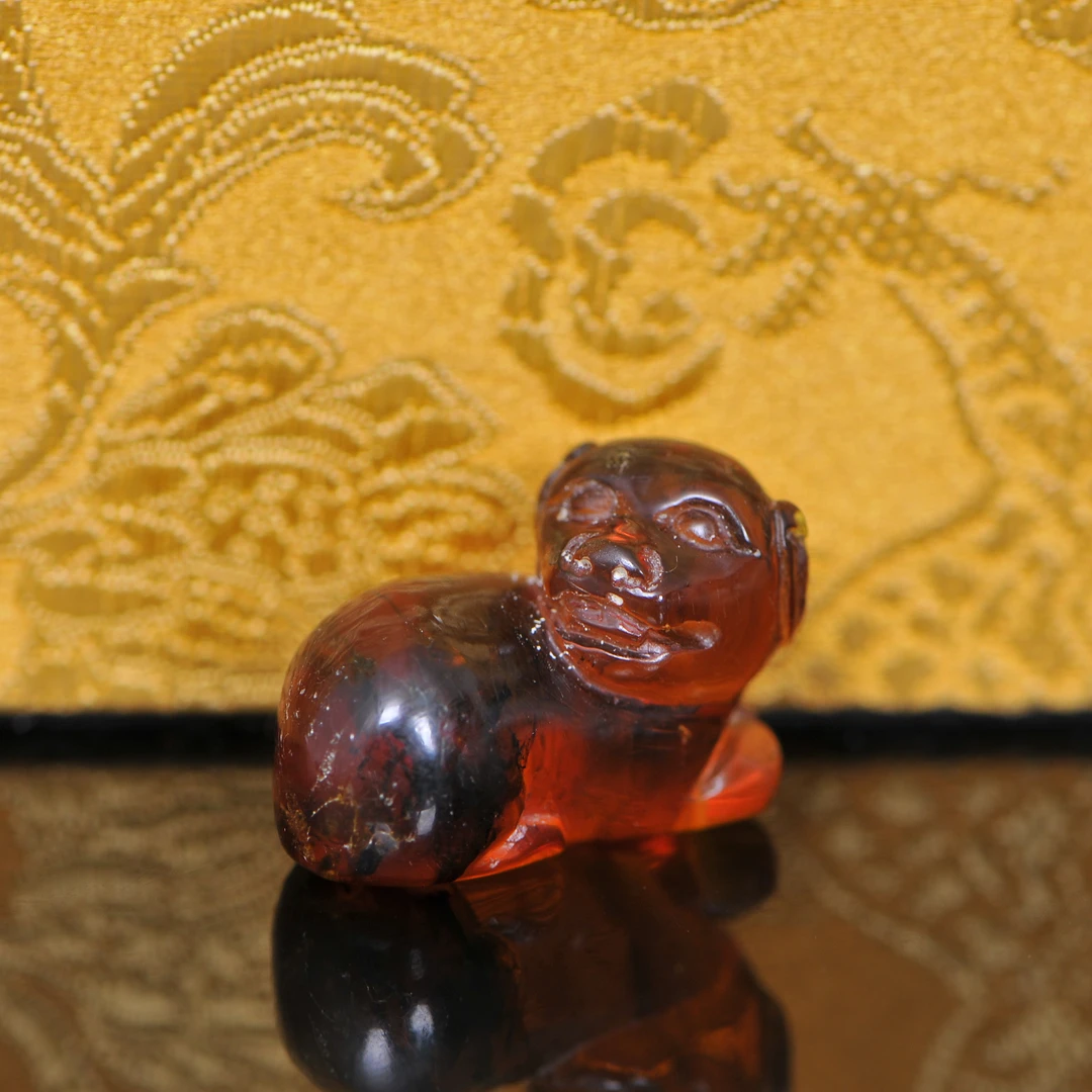 琥珀旺财小坠 P1178