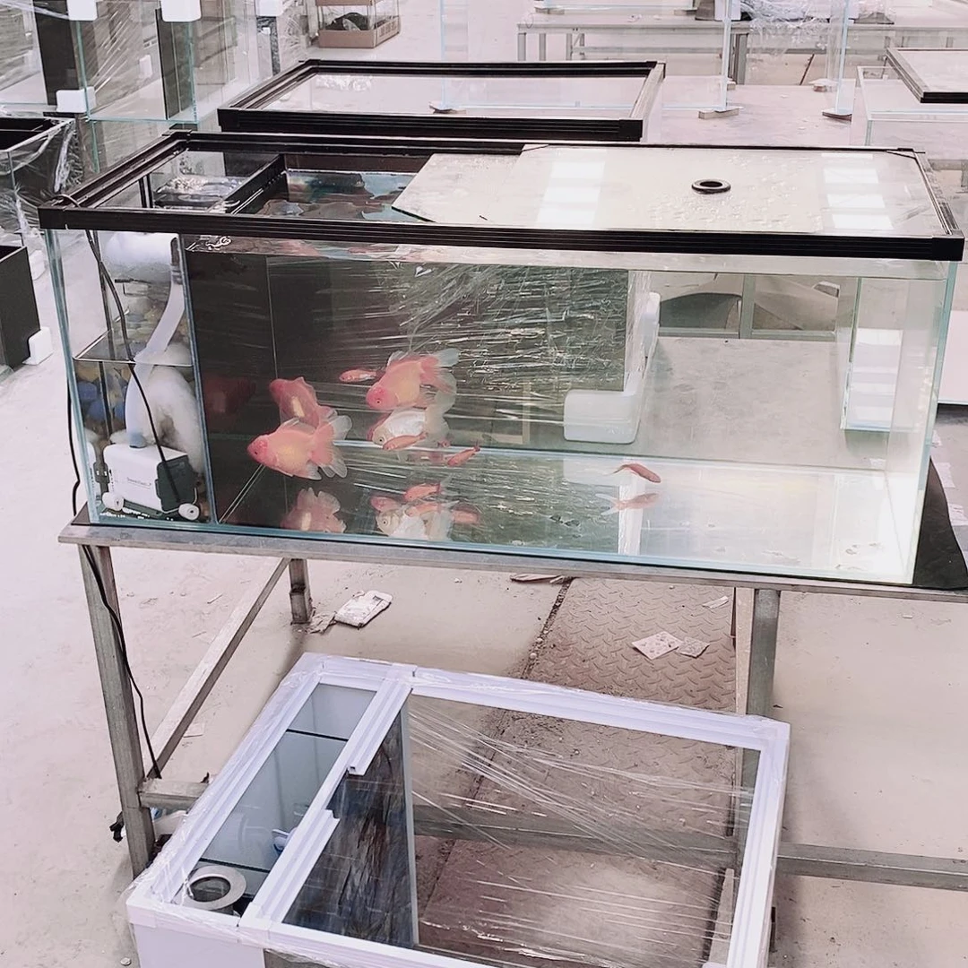 郑***玻璃120长45宽50高侧滤裸➕玻璃推拉盖