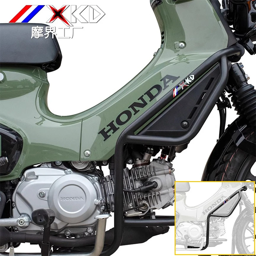 适用本田幼兽CC110改装牌照架大灯罩风挡射灯支架 复古高端铝配件