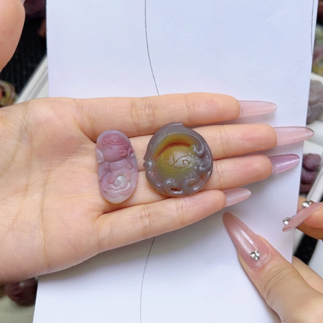 *****玛瑙/玉髓未镶嵌定制吊坠