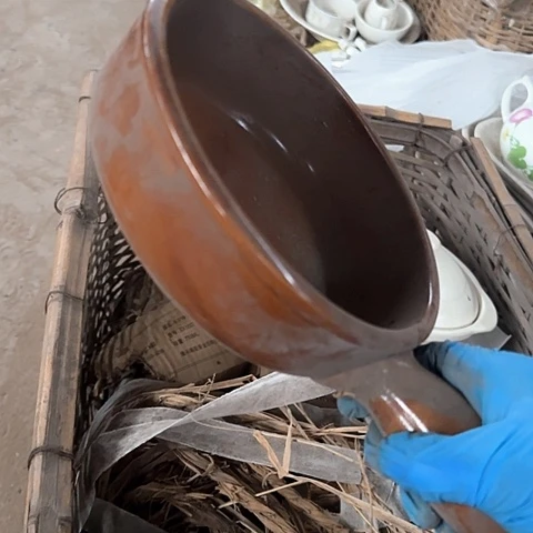 瓷片国营厂库存微瑕18厘米