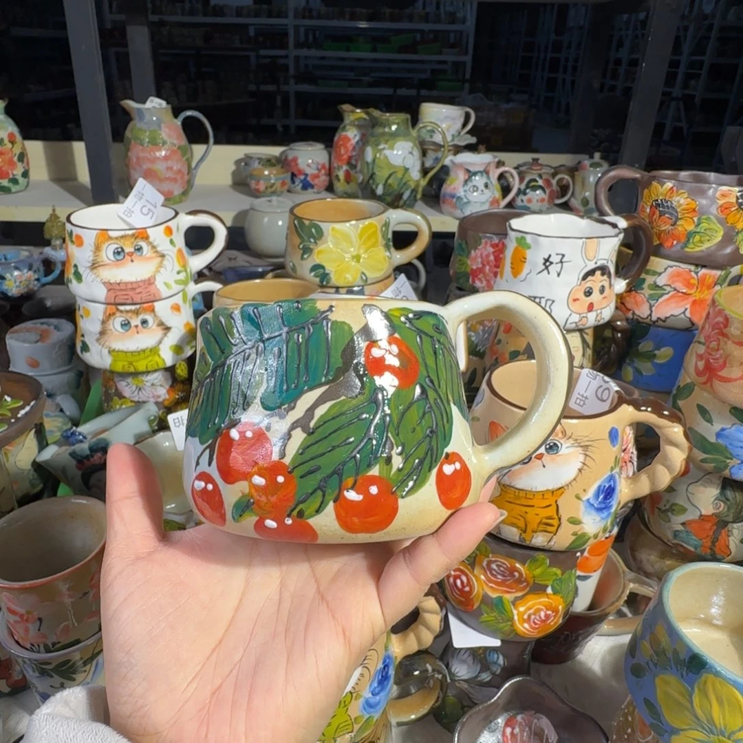 景德镇手工陶瓷釉下彩紫砂微瑕67