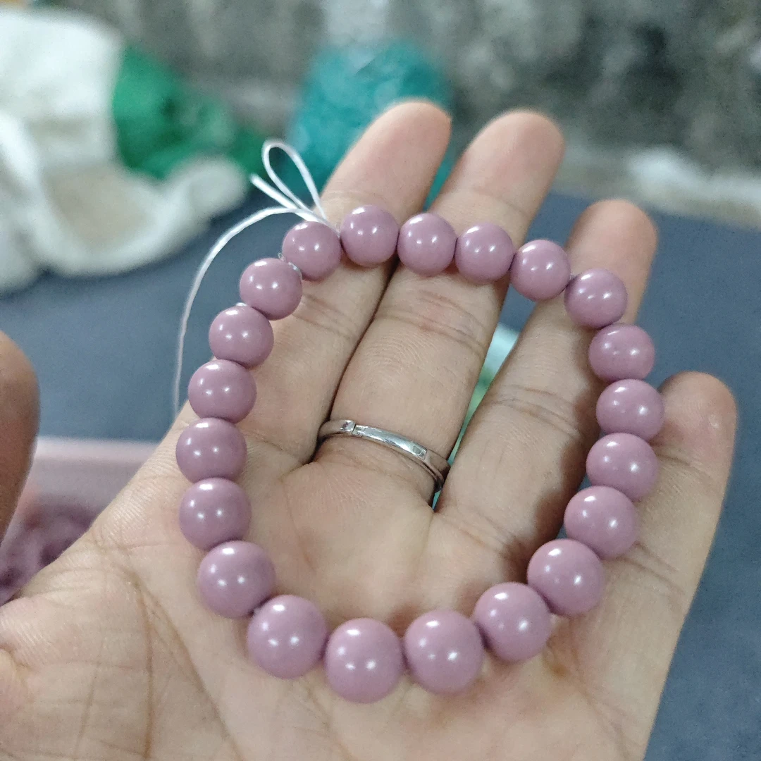 A10精品粉松手串10MM