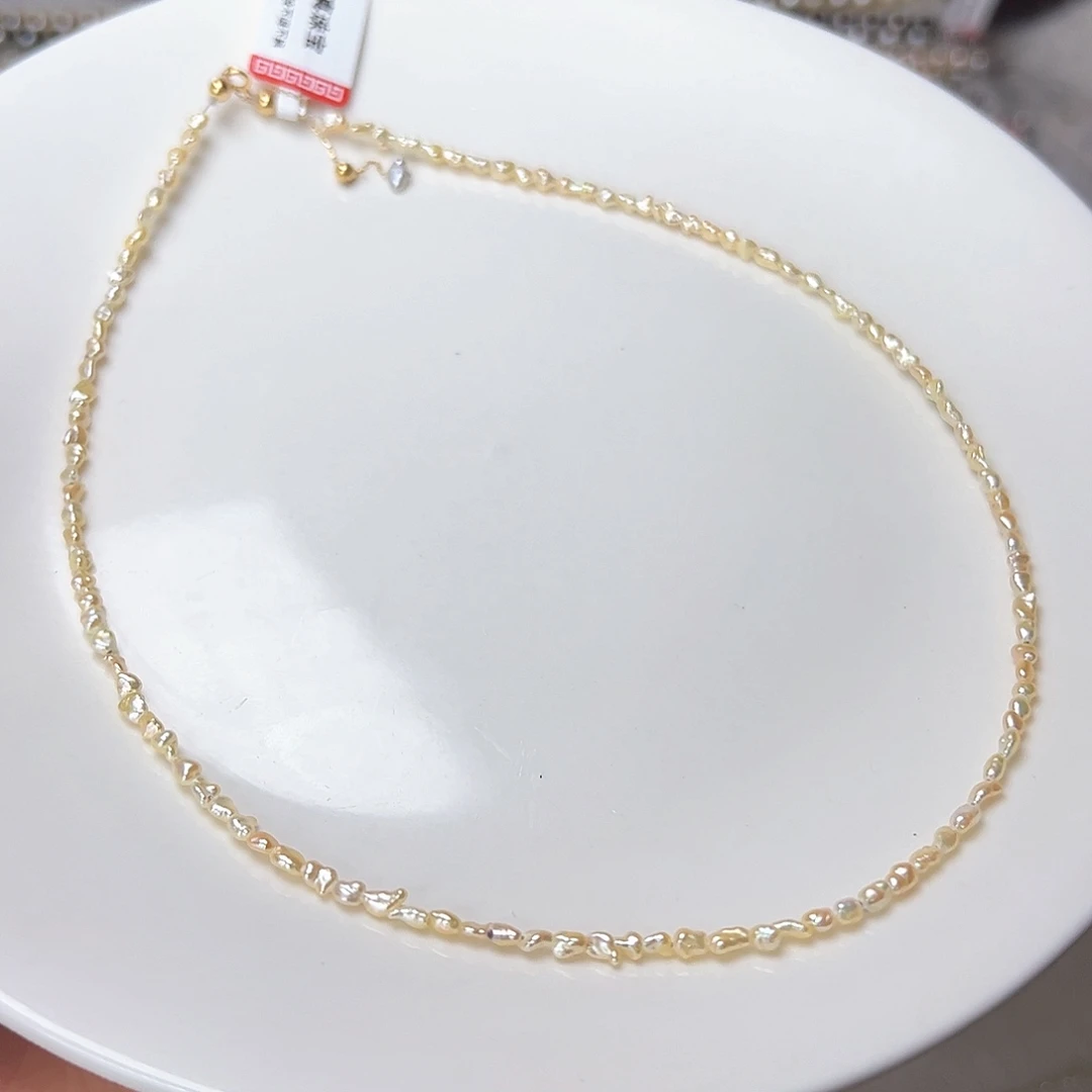 海水珍珠18K金镶嵌颈饰用****4