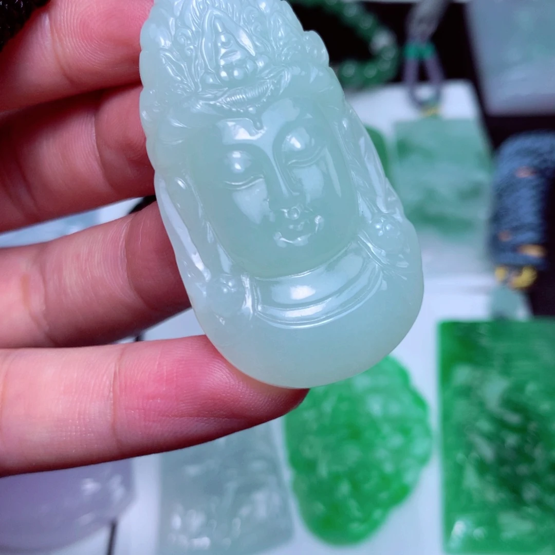 颈饰未镶嵌翡翠天然A货翡翠