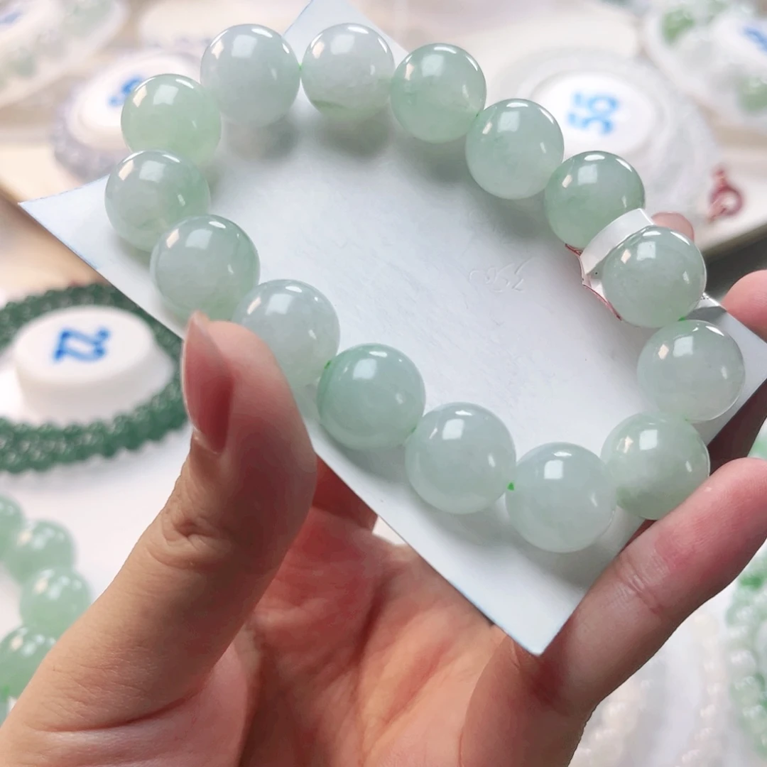 未镶嵌手链翡翠珠串