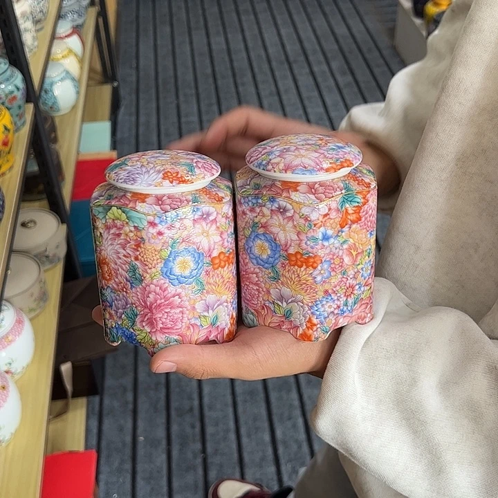 茶叶罐陶瓷家用储物罐瑕疵福利品介意勿拍