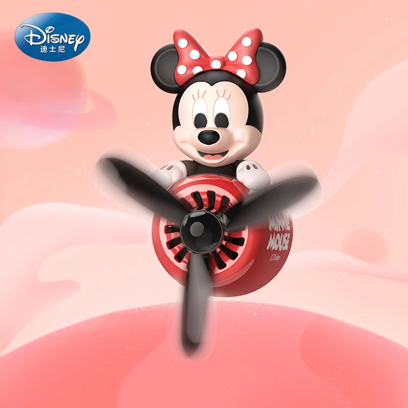 创意卡通飞行员车载出风口香薰小摆件米奇款可爱潮酷汽车装饰品