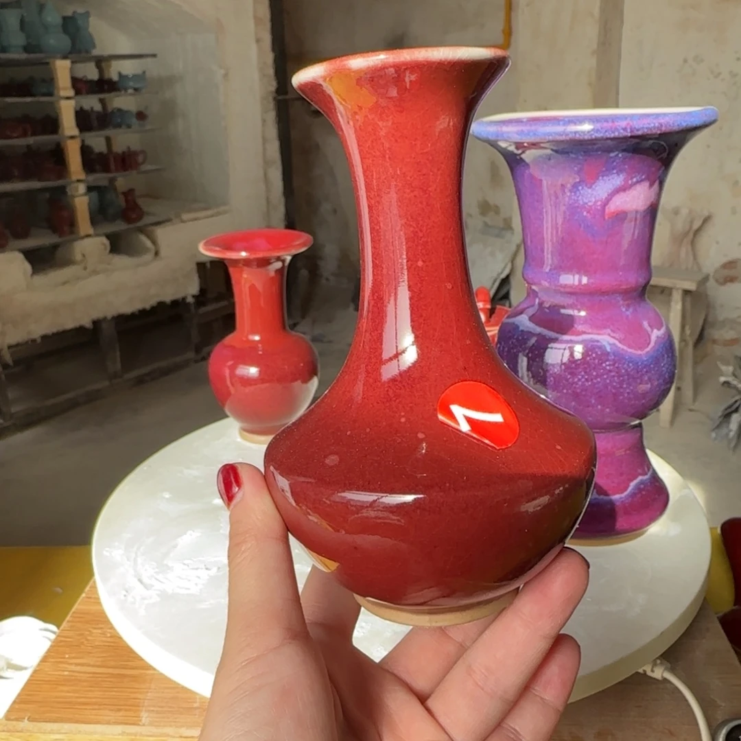 摆件瓷郑家钧窑摆件