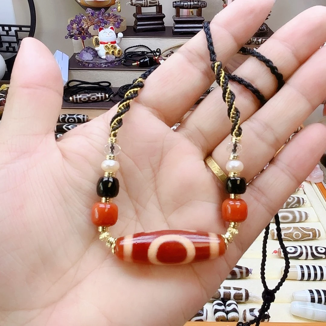 玛瑙/玉髓合金颈饰