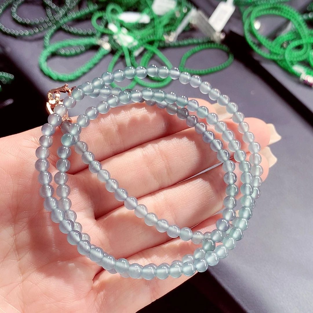翡翠未镶嵌毛衣链