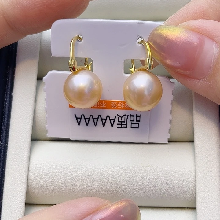 耳饰银S925镶嵌淡水珍珠w26