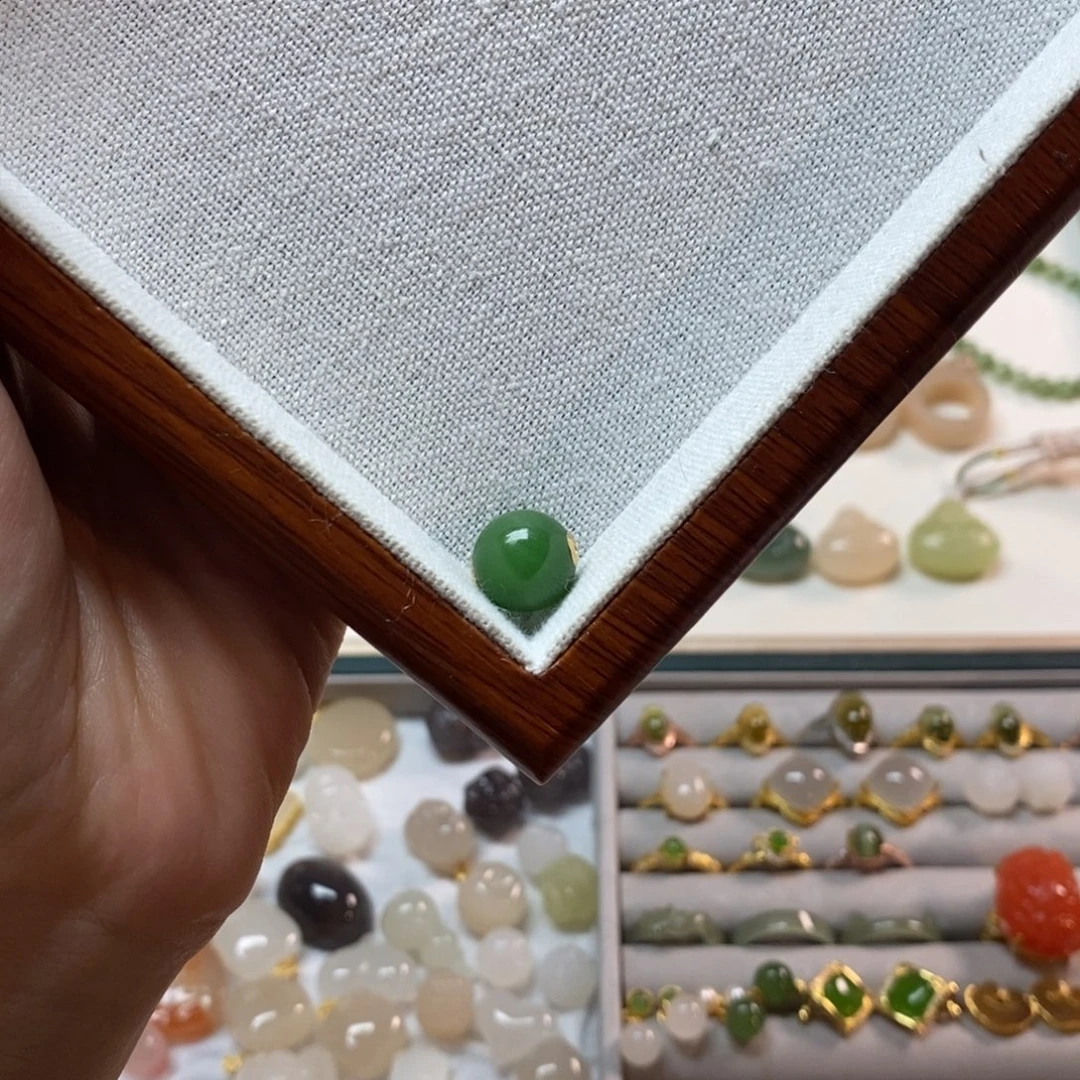 未镶嵌手链和田玉和田玉碧玉单珠路路通卡12