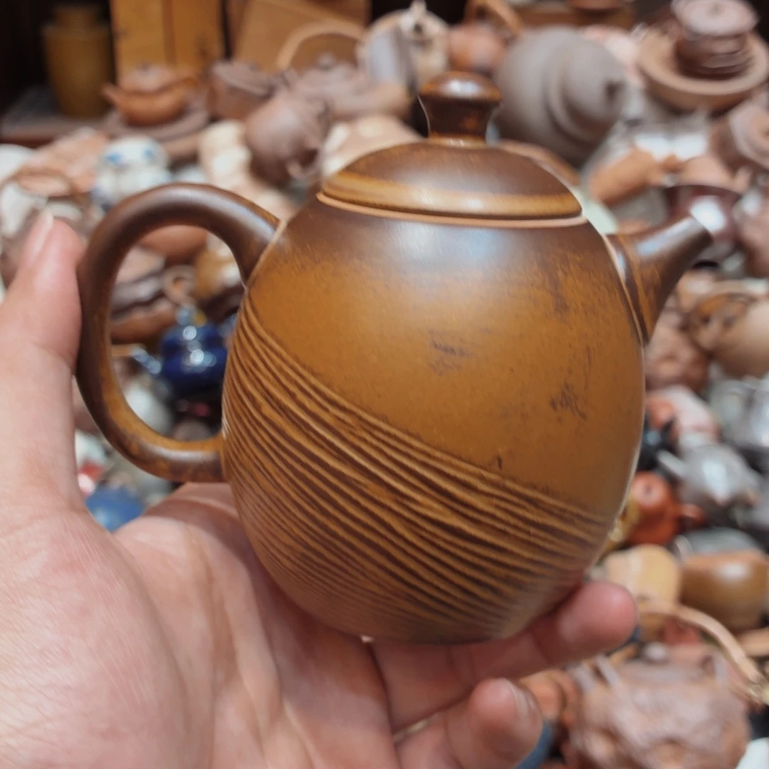 柴烧老岩泥高温茶器皿