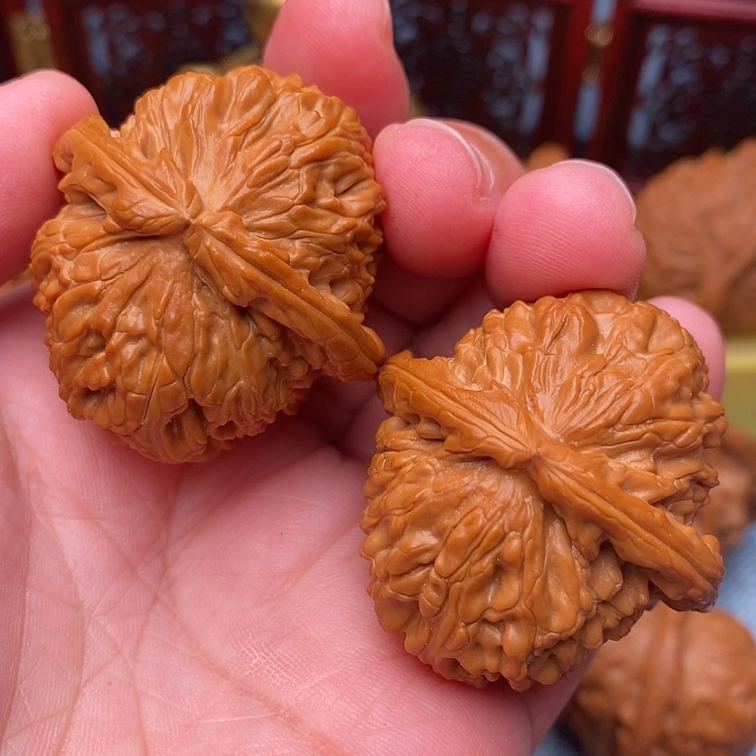 把件文玩核桃38精品白狮子