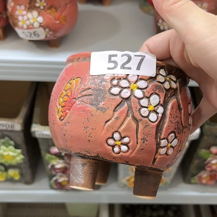 紫砂花盆粗陶材质多肉花盆