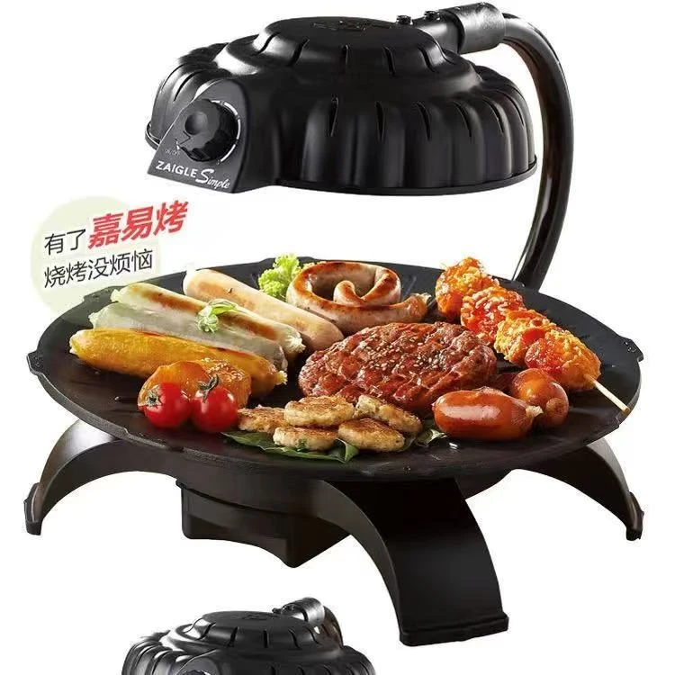 韩式烤肉机无油烟室内烧烤不粘锅电烤盘红外线烤肉户外，露营用