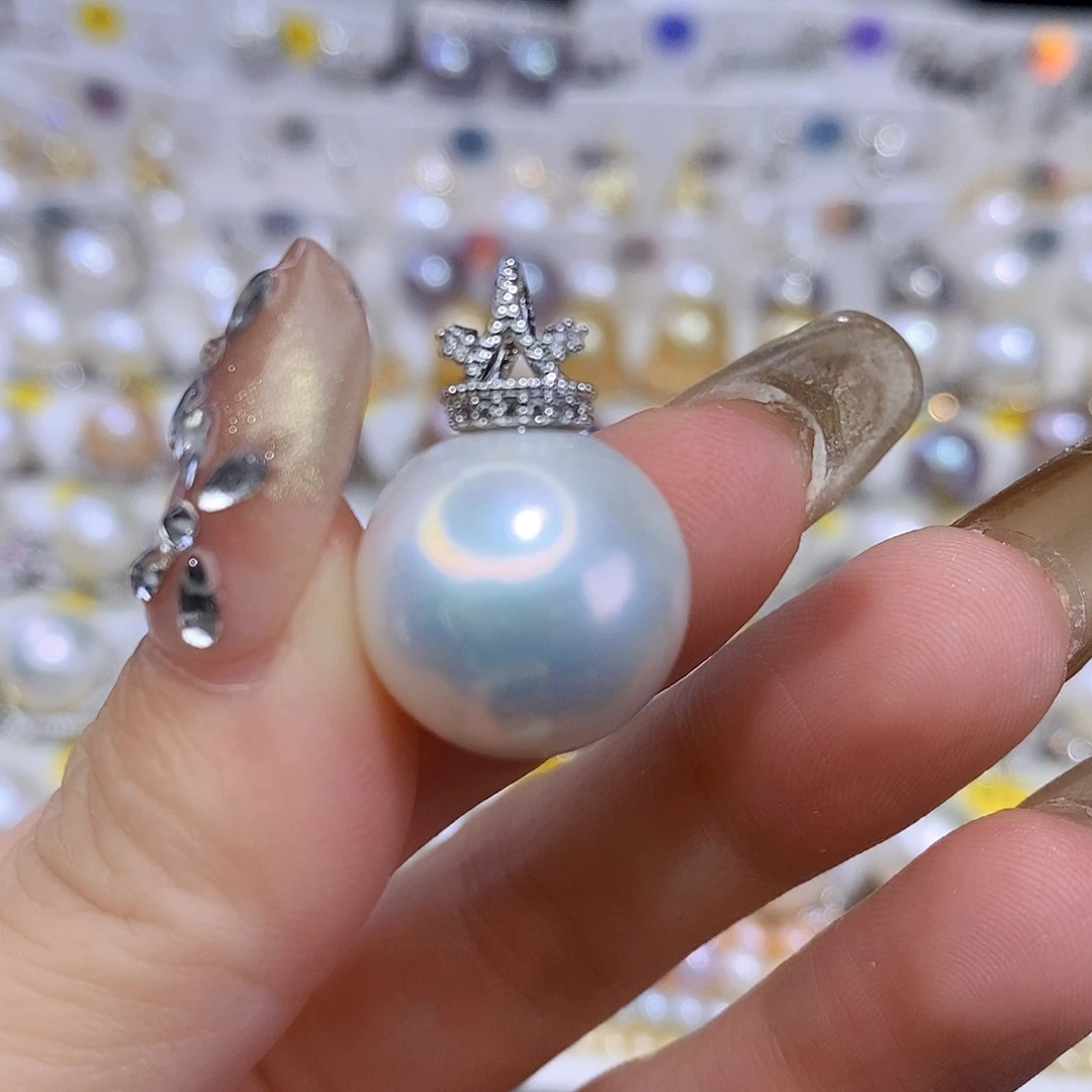 颈饰合金淡水珍珠