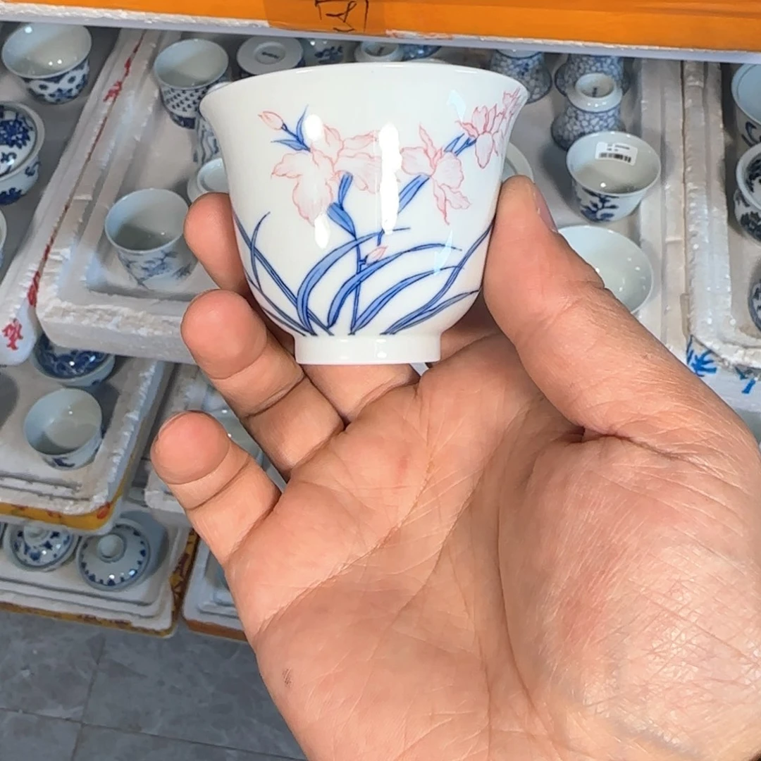 微瑕杯景德镇手工茶具