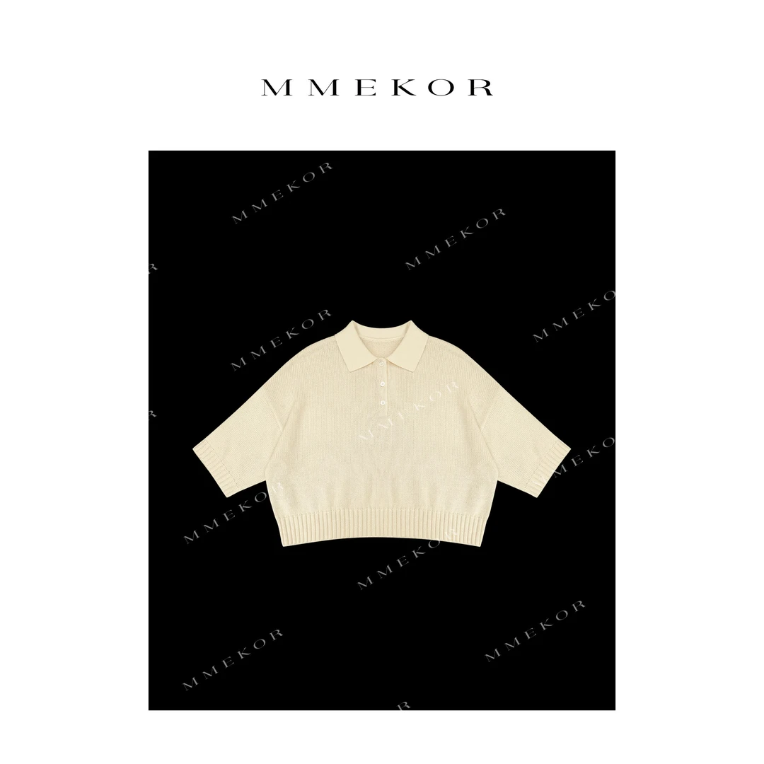 MMEKOR“巴尔赛”针织衫 2025新款秋款高智淡人风上衣 30527