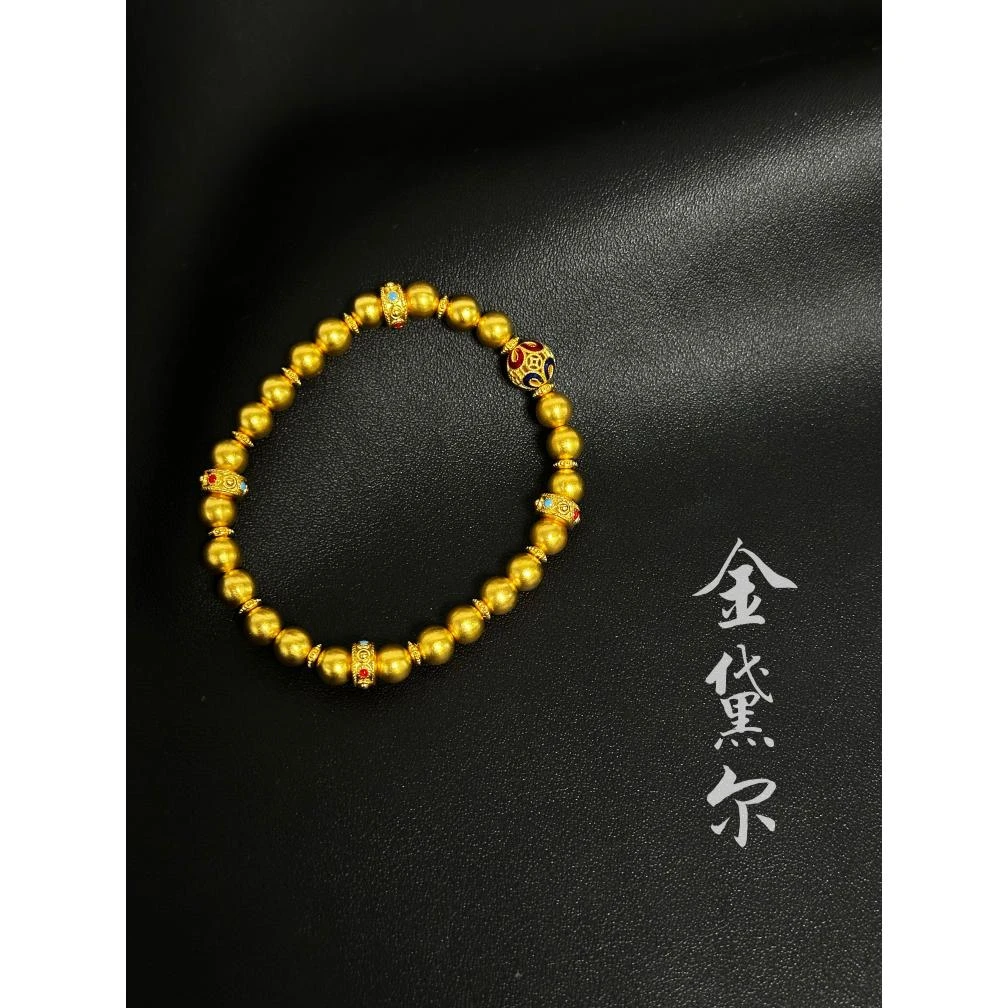 足银手链 【珐琅手串】时尚百搭传承简约精美珐琅珠手串
