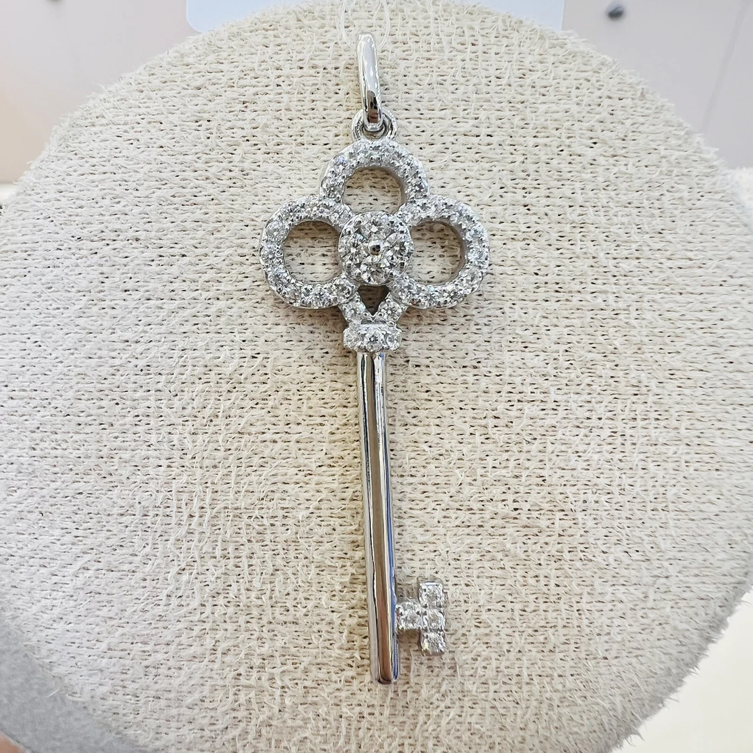 皇冠钥匙铂金吊坠 pt950吊坠