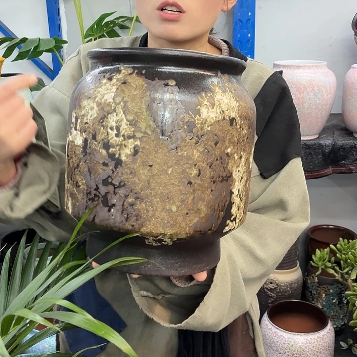 20×27 -粗陶花盆有孔-买买买