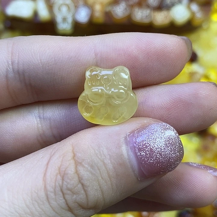 橄榄核吊坠小熊饼干