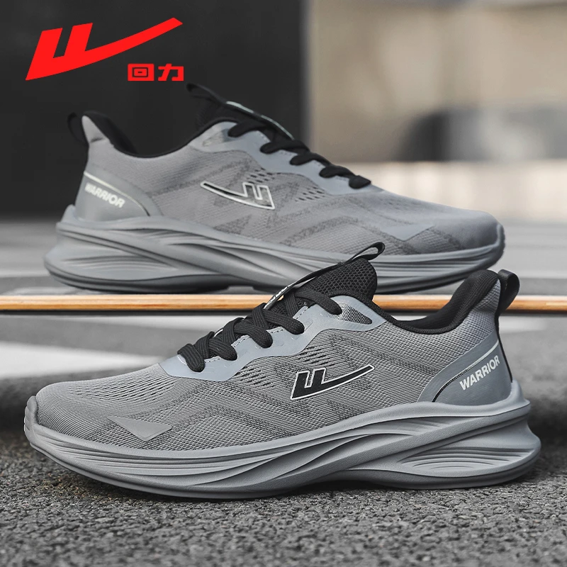 Warrior/回力2025夏季透气网面飞织鞋男鞋软底潮流男士百搭跑步鞋