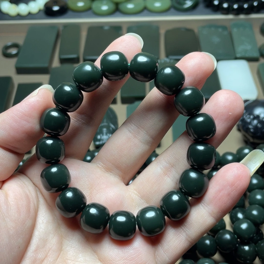 和田玉未镶嵌手链