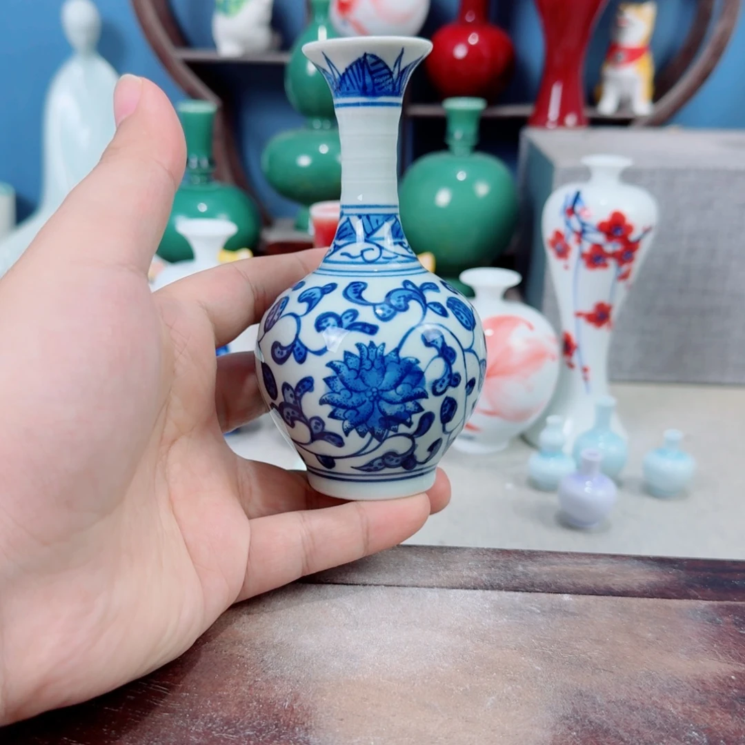 陶瓷手工小花器摆件