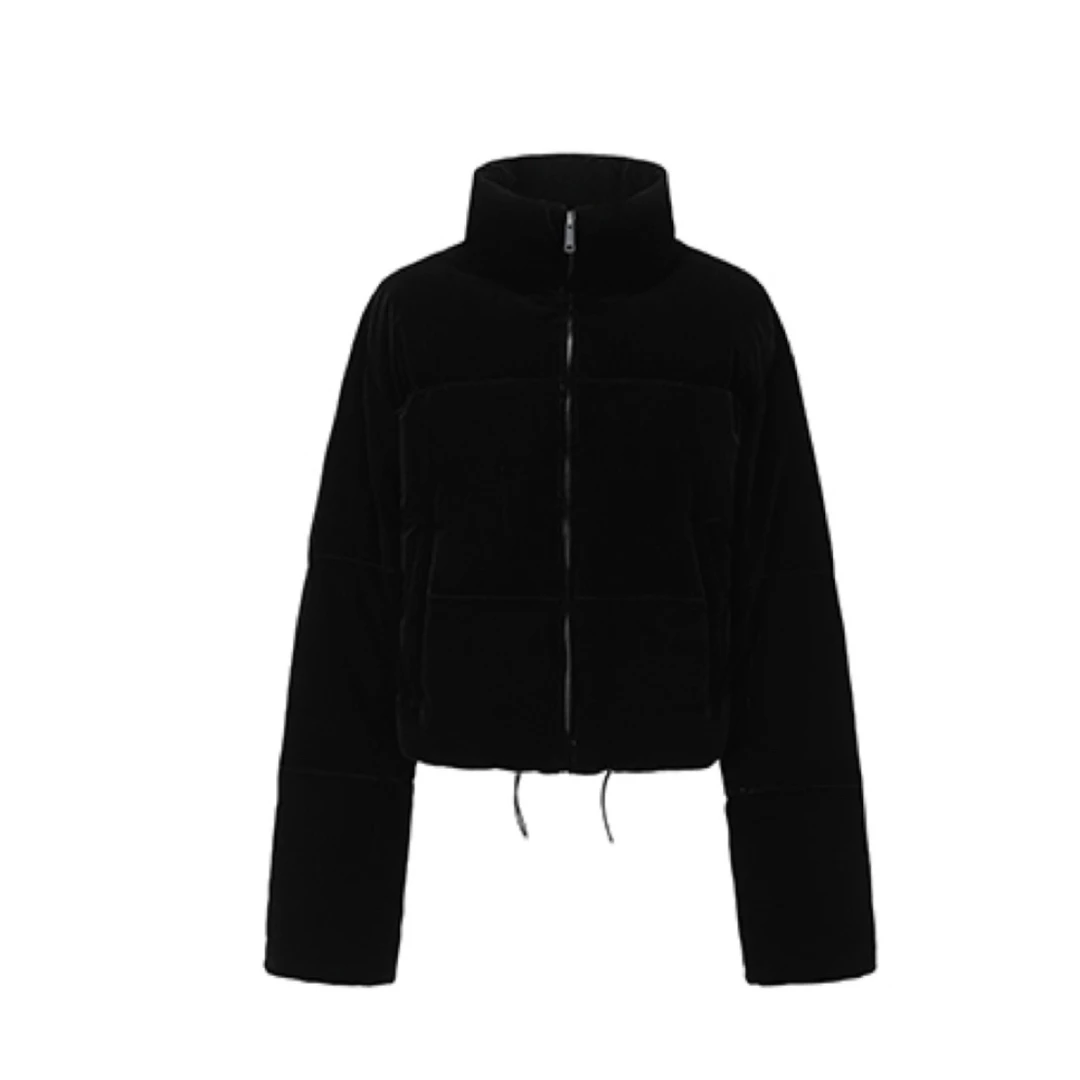 Into the east黑色丝绒立领外套