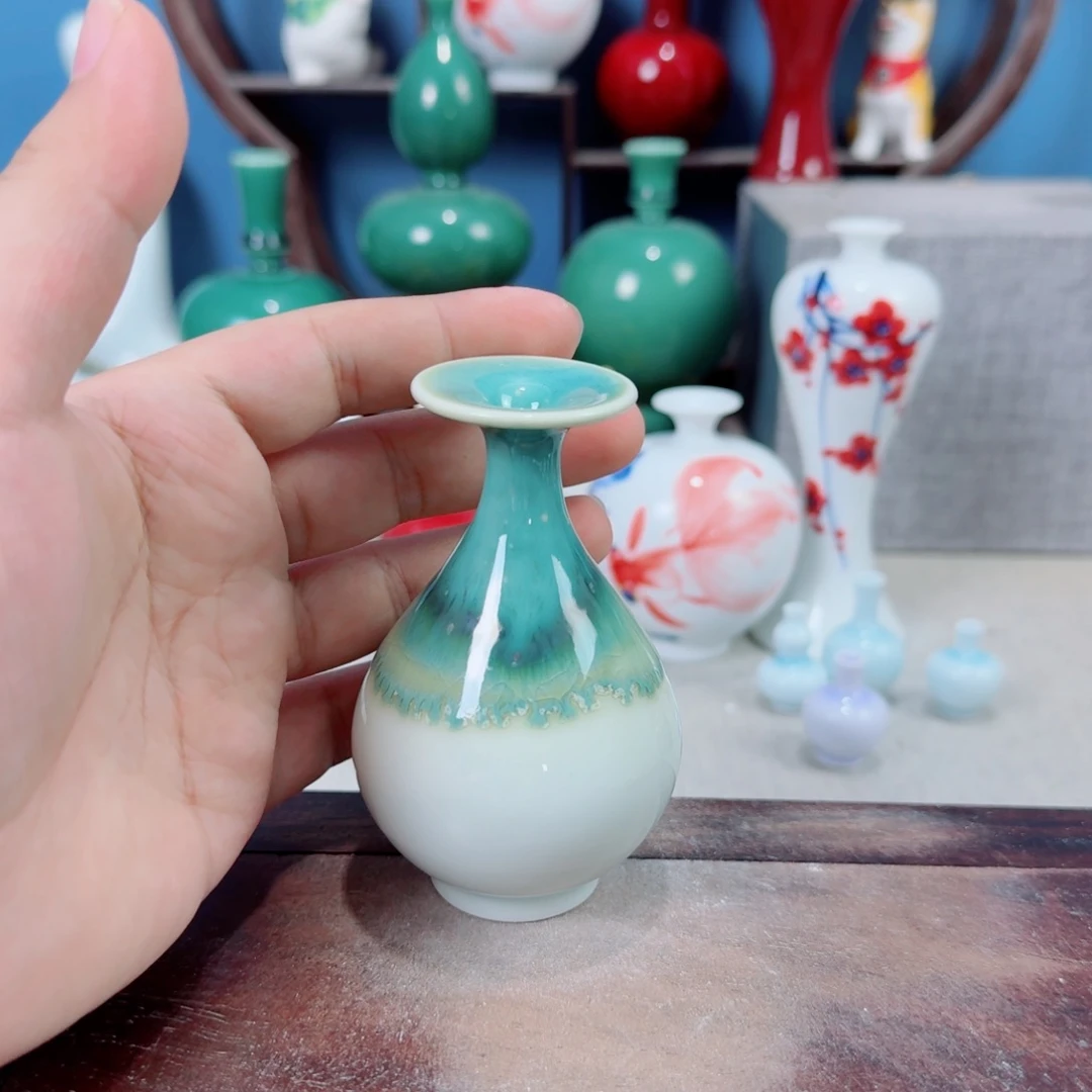 陶瓷手工小花器摆件