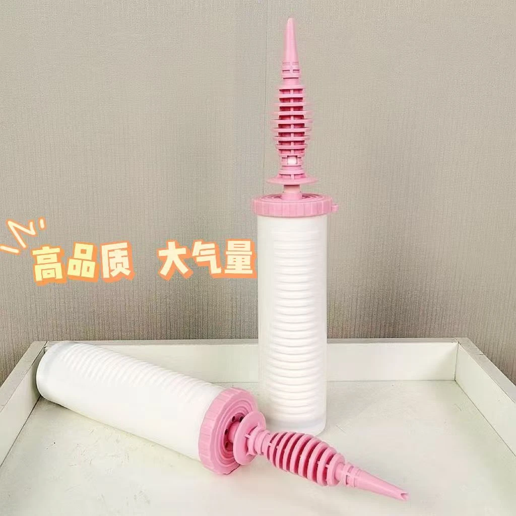 双向手推打气筒气球充气工具大号便携高效手动打气筒